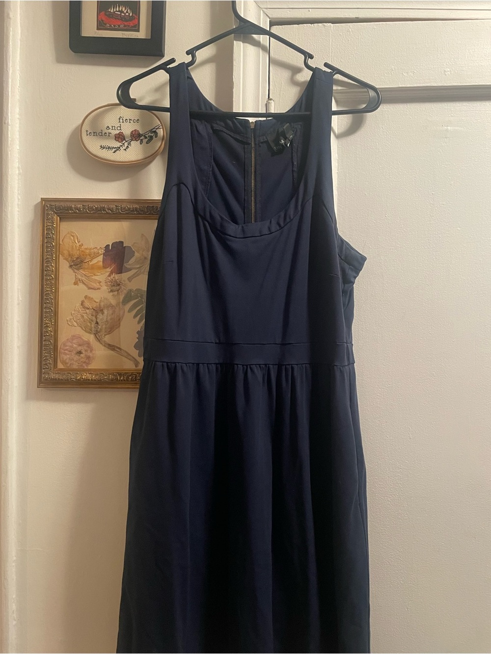Cynthia Rowley Navy Sleeveless Women's Dress with Pockets